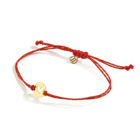 Circle Heart İpli Bileklik